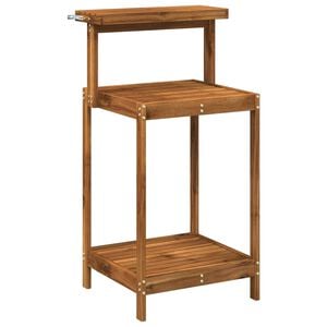 vidaXL Bancă de Ghivece pentru Exterior 56,5 x 48,5 x 107 cm natural