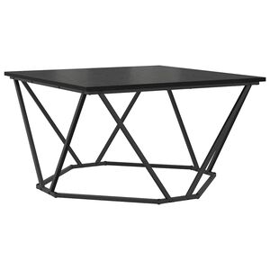 vidaXL Masă de cafea Stejar Negru 80 x 80 x 45 cm