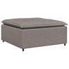 vidaXL Modul taburet modular pentru canapea, gri taupe, 100x100x48 cm