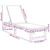 vidaXL Șezlong cu pernă Maro 53 x 202 x 89cm Lemn masiv de acacia