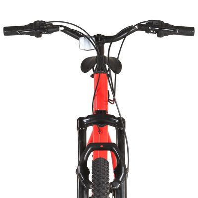 vidaXL Bicicletă montană, 21 viteze, roată 29 inci, cadru 53 cm, roșu