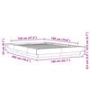 vidaXL Cadru de pat, stejar sonoma, 120x190 cm, lemn prelucrat