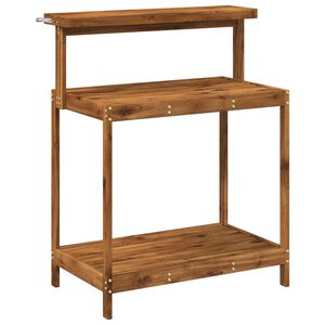 vidaXL Bancă de Ghivece pentru Exterior 86,5 x 48,5 x 106 cm natural