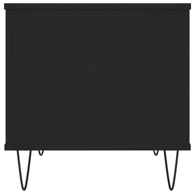 vidaXL Măsuță de cafea, negru, 60x44,5x45 cm, lemn prelucrat