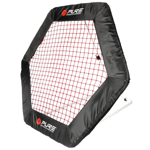 Pure2Improve Plasă fotbal rebounder, 140 x 125 cm, hexagonal