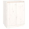 vidaXL Pantofar, alb, 60x35x80 cm, lemn masiv de pin