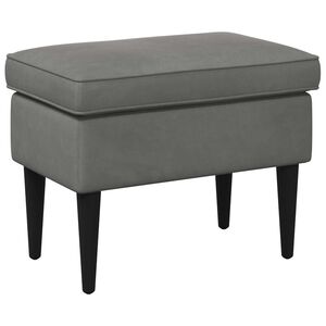 vidaXL Taburet Gri &icirc;nchis 55 x 35 x 41 cm Catifea
