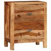 vidaXL Noptieră cu 2 sertare, lemn masiv de acacia