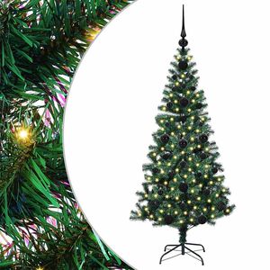 vidaXL Pom de Crăciun artificial pre-iluminat cu 150 LED Verde 120 cm