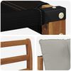 vidaXL Set de canapele de exterior Lemn solid de Acacia și Textilene