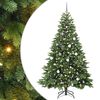 vidaXL Brad de Crăciun artificial cu 300 LED Verde 210 cm PE și PVC