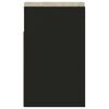vidaXL Banchetă pantofar cu pernă, negru, 104x30x49 cm, lemn prelucrat