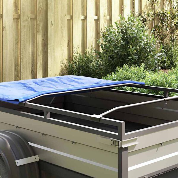 vidaXL potrivit pentru suport tarpaulin plat 3 pcs Argintiu 130-210 cm