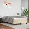 vidaXL Saltea cu arcuri buzunar, fermitate medie, crem, 120x200x20 cm, piele ecologică