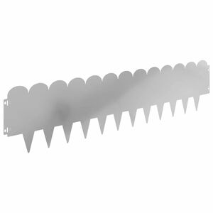 vidaXL Margine pentru gazon 20 pcs 103 x 25 cm Oțel Argintiu