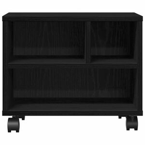 vidaXL Suport pentru imprimantă Stejar Negru 41 x 32 x 34,5 cm