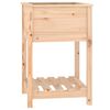 vidaXL Jardinieră cu raft, 54x54x81 cm, lemn masiv de pin