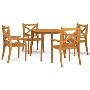 vidaXL Set mobilier de grădină, 5 piese, lemn masiv de acacia