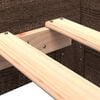 vidaXL Cadru pat fără saltea, stejar maro 75x190 cm lemn prelucrat