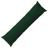 vidaXL Pernă cu pernă HEERLEN Verde &icirc;nchis 40 x 145 cm Țesătură