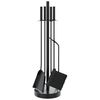 vidaXL Set scule pentru șemineu, 5 piese, 18x66 cm, oțel