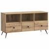 vidaXL Cabinet TV Stejar Artizanal 102 x 34,5 x 50 cm Lemn prelucrat