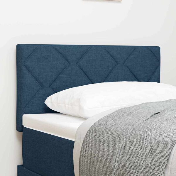 vidaXL Tăblie cap cu headboard albastru 80 cm Piele artificială
