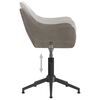 vidaXL Scaun de bucătărie pivotant, gri deschis, catifea