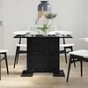 vidaXL Masă de dining Stejar negru 110 x 60 x 75 cm Lemn compozit