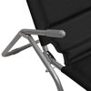vidaXL Șezlong pliant 2 buc. negru textilenă/oțel vopsit electrostatic