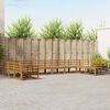 vidaXL Set de canapele de exterior 10 pcs natural Lemn Solid de Acacia