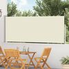vidaXL Copertină laterală retractabilă de terasă, crem, 120 x 500 cm