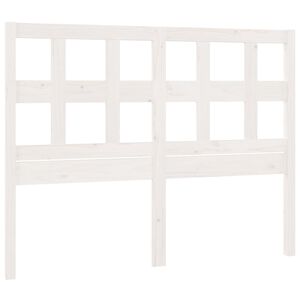 vidaXL Tăblie de pat, alb, 185,5x4x100 cm, lemn masiv de pin