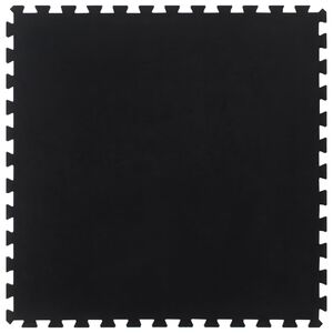 vidaXL Placă de podea din cauciuc, negru, 12 mm, 100x100 cm