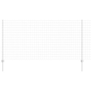 vidaXL Gard cu St&acirc;lp Argintiu