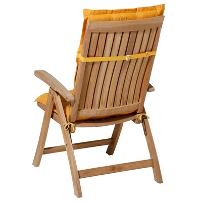 Madison Pernă scaun spătar înalt Panama, auriu strălucitor, 123x50 cm