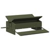 vidaXL Hrănitor cu pedale pentru pui Verde măsliniu 75 x 53 x 20,5 cm