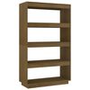 vidaXL Bibliotecă/Separator cameră, maro miere, 80x35x135 cm lemn pin
