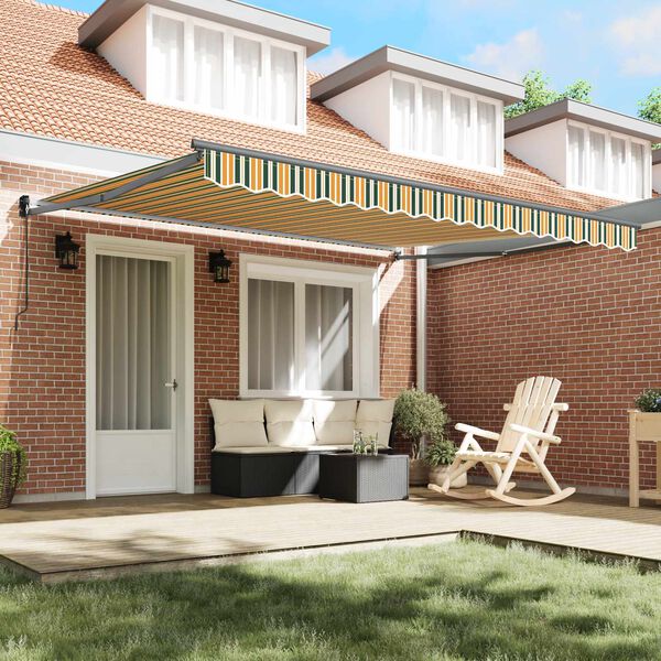 vidaXL Cortina Retractabilă Manual Multicolour 400 &times; 300 cm