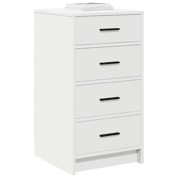 vidaXL Bufet cu sertar Alb 40 x 41 x 75 cm Lemn compozit