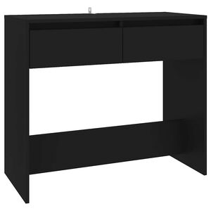 vidaXL Masă consolă, negru, 89x41x76,5 cm, oțel