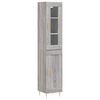 vidaXL Dulap &icirc;nalt, gri sonoma, 34,5x34x180 cm, lemn prelucrat