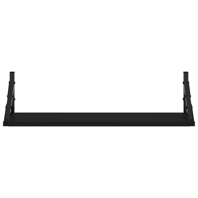 vidaXL Rafturi de perete, 2 buc., negru, 60x15x15,5 cm