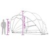 vidaXL Dom pentru piscină Manual Negru 592 x 590 x 275 cm