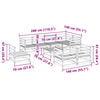 vidaXL Set canapea de grădină, 9 piese, lemn masiv de pin