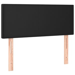 vidaXL Tăblie de pat, negru, 90x5x78/88 cm, piele ecologică