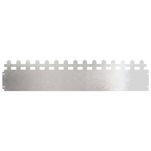 vidaXL Borduri pentru gazon 10 buc. 103 x 0,05 x 22 cm Oţel inoxidabil