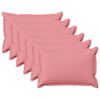 vidaXL Husă pentru pernă 6 pcs HOUTEN Roz 50 x 75 cm In sintetic