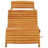 vidaXL Șezlong 2 pcs Maro 55 x 184 x 64cm Lemn Solid de Acacia