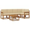 vidaXL Set de canapele de exterior 6 buc. Natural și Bej
